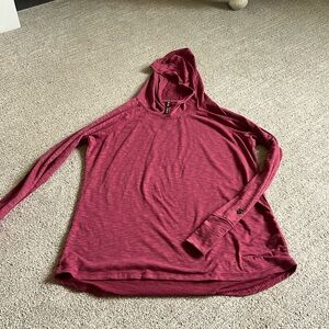 Kuhl Aspira Hoodie Women's Medium Maroon/Pink Lightweight Running Hiking Stretch